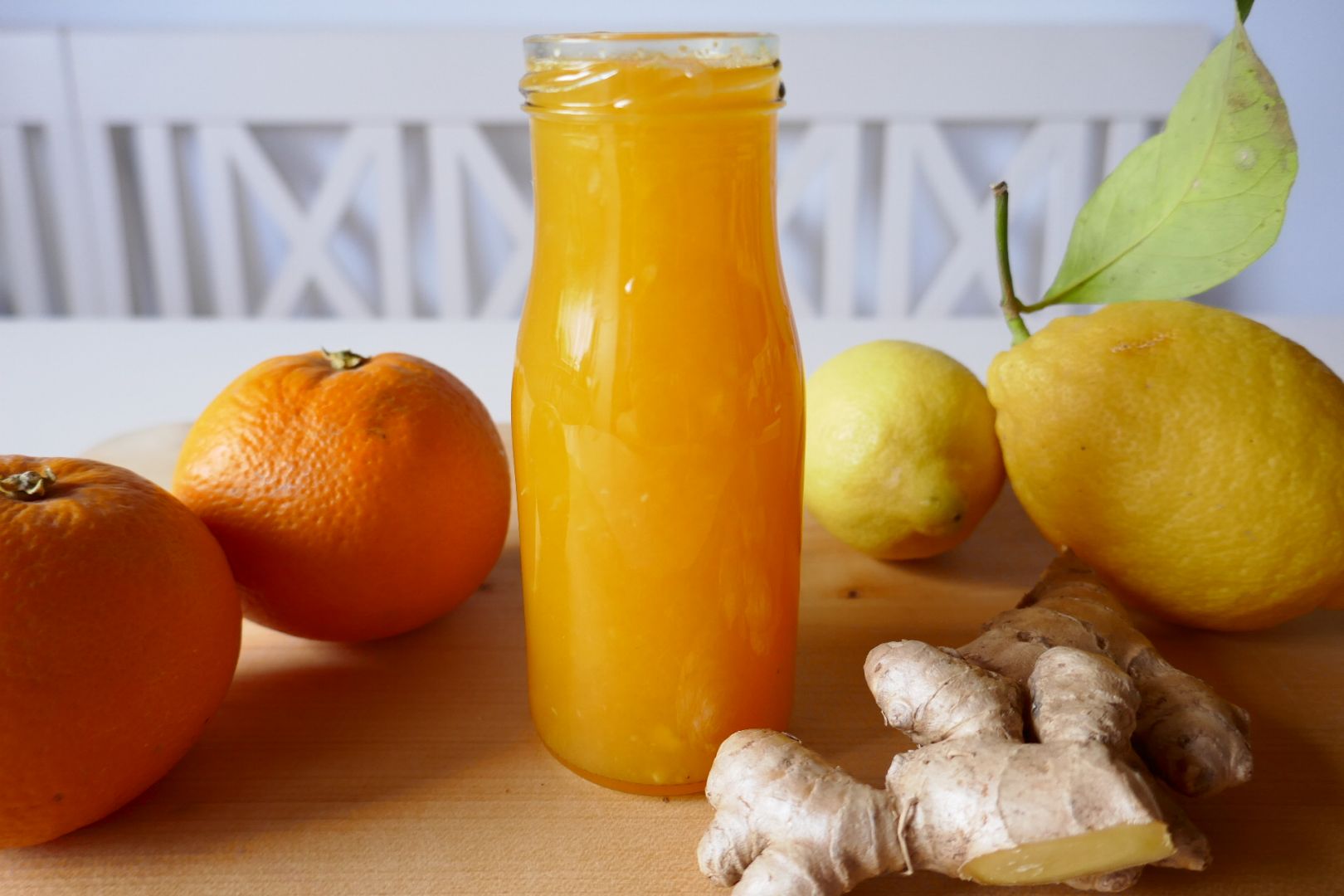 Frowinias Küche | Ingwer-Shot Orange-Zitrone